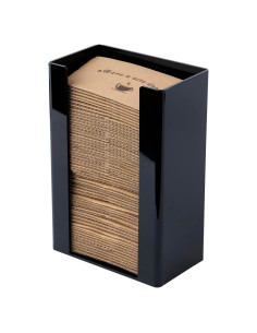 Porta mangas de café Inevibe negro para encimera o pared