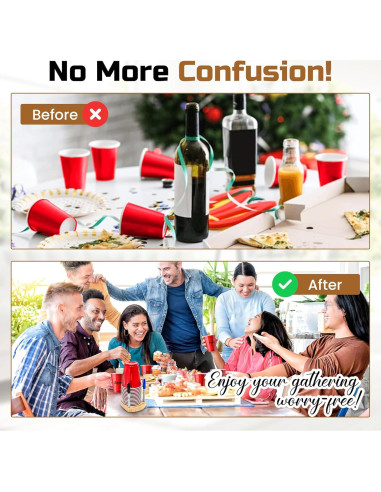 Soporte para Vasos de Fiesta Truvalent - Organizador Compacto