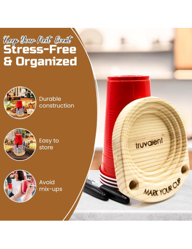 Soporte para Vasos de Fiesta Truvalent - Organizador Compacto