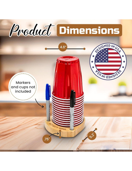 Soporte para Vasos de Fiesta Truvalent - Organizador Compacto