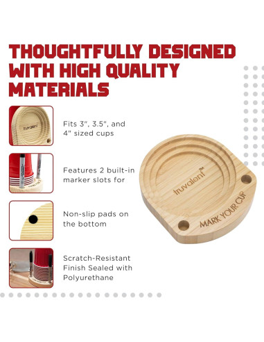 Soporte para Vasos de Fiesta Truvalent - Organizador Compacto