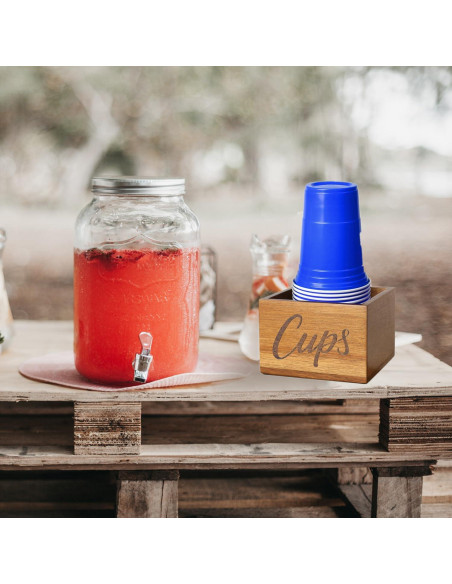 Soporte para Tazas de Madera Acacia LBEMEY 13x13 cm