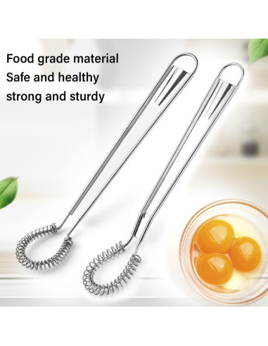 Batidor de Salsa y Huevo SYCOOVEN Acero Inoxidable 2 Piezas