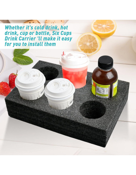 Soportes de Taza para Llevar 2 Pcs Akamino Espuma 30x20cm