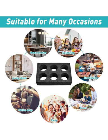 Soportes de Taza para Llevar 2 Pcs Akamino Espuma 30x20cm