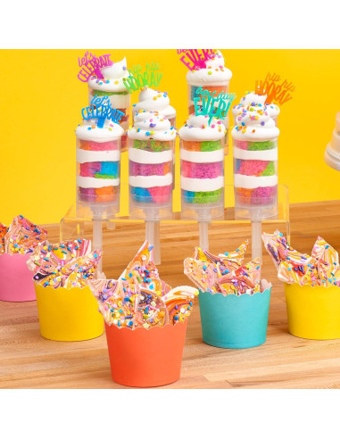 Tazas de Hornear DecoPac 50 Unidades Borde Ondulado Azul