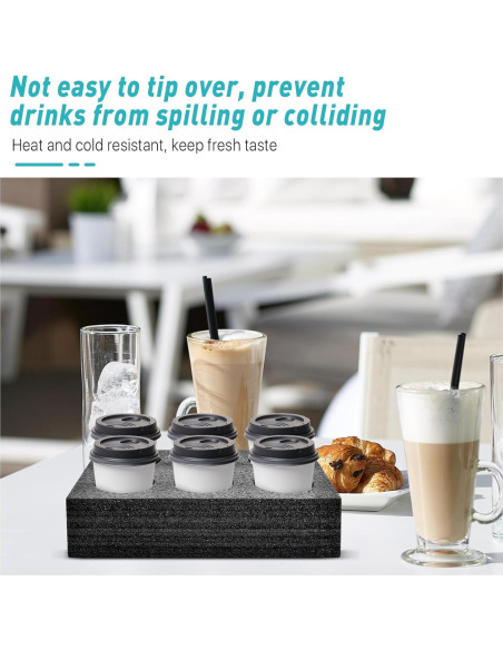 Soportes de Taza para Llevar 2 Pcs Akamino Espuma 30x20cm