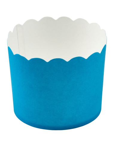 Tazas de Hornear DecoPac 50 Unidades Borde Ondulado Azul