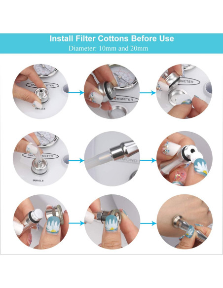 Máquina de Microdermoabrasión Diamante Mcwdoit 65-68 cmHg