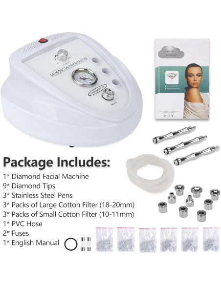 Máquina de Microdermoabrasión Diamante Mcwdoit 65-68 cmHg