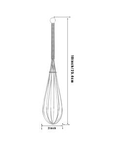 Batidor Profesional Digead Acero Inoxidable 25.4 cm 2