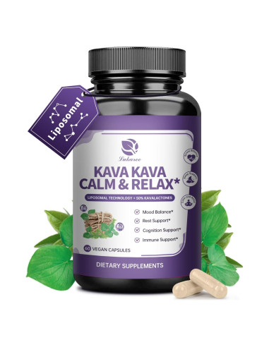Suplemento Kava Kava Lukaree 60 Cápsulas Liposomales 200mg