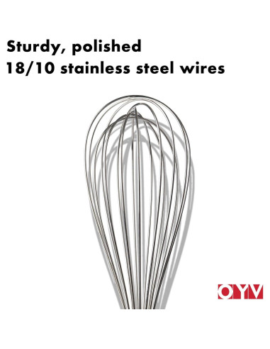 Batidor de acero inoxidable OYV 25,4 cm apto lavavajillas