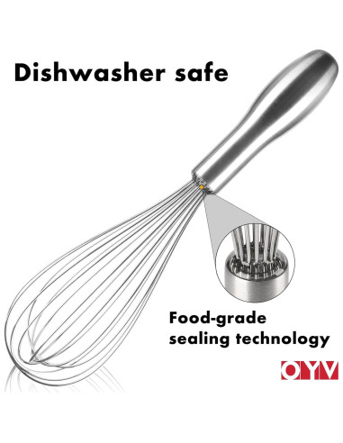 Batidor de acero inoxidable OYV 25,4 cm apto lavavajillas