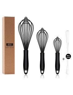 Set de 3 Batidores de Silicona OYV, Apto para Lavavajillas