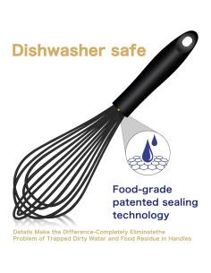 Set de 3 Batidores de Silicona OYV, Apto para Lavavajillas 2