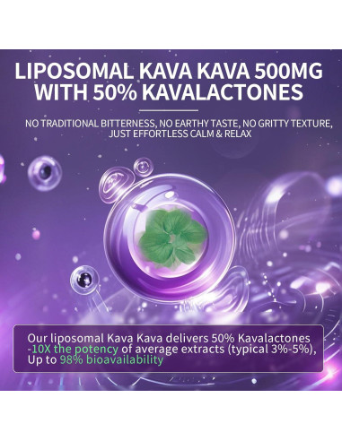Suplemento Kava Kava Lukaree 60 Cápsulas Liposomales 200mg