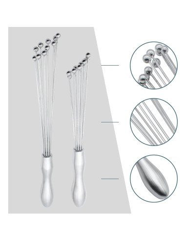 Batidores de Huevo Hitefu 2PCS Acero Inoxidable 25,4 y 30,5 cm