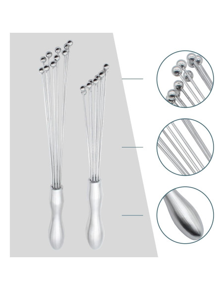 Batidores de Huevo Hitefu 2PCS Acero Inoxidable 25,4 y 30,5 cm