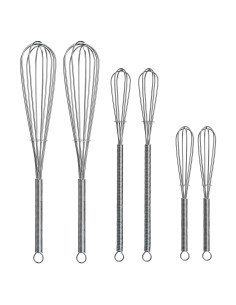 Set de Mini Batidores de Alambre Keewah - 6 Piezas Acero Inoxidable