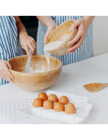 Batidores de Huevo Hitefu 2PCS Acero Inoxidable 25,4 y 30,5 cm