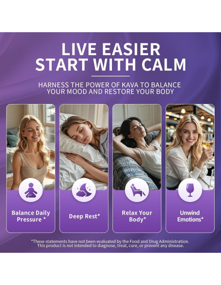 Suplemento Kava Kava Lukaree 60 Cápsulas Liposomales 200mg