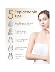 Removedor de Puntos Negros FLYMOOO Blanco 3 Niveles Succión 2