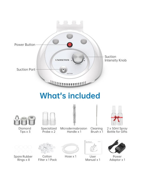 Máquina de Microdermoabrasión Facial UNOISETION 2 en 1