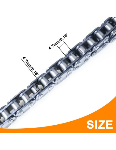 Cadena de transmisión T8F 134 eslabones para Mini Moto