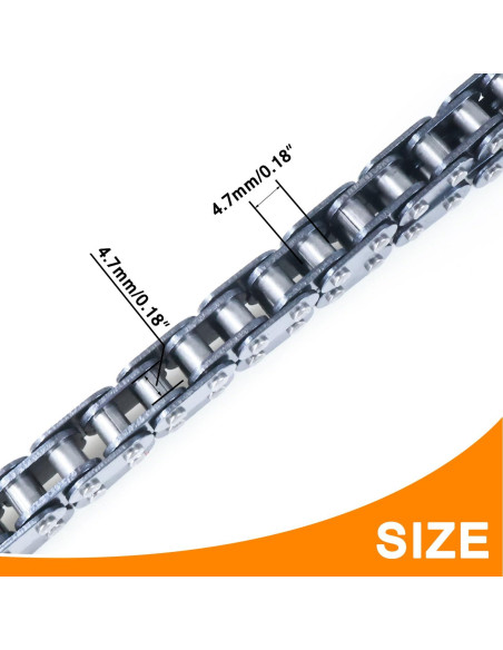 Cadena de transmisión T8F 134 eslabones para Mini Moto