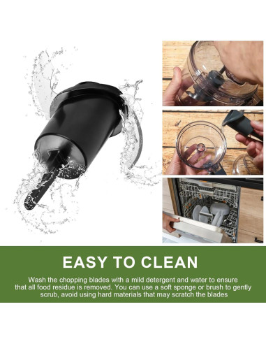 Cuchilla de Corte Doufuhua DLC-2ACBN para Cuisinart Mini Prep Plus