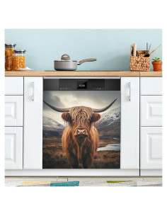 Cubierta magnética para lavavajillas Kigai 58x66 cm Vaca