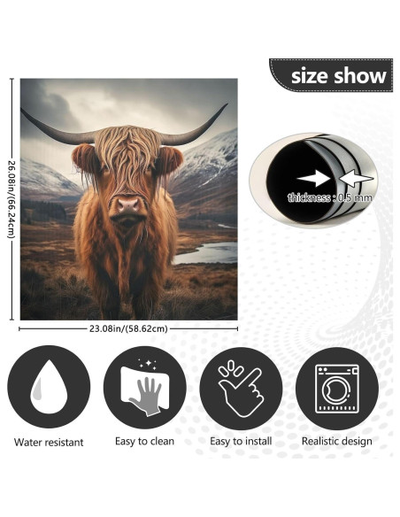 Cubierta magnética para lavavajillas Kigai 58x66 cm Vaca