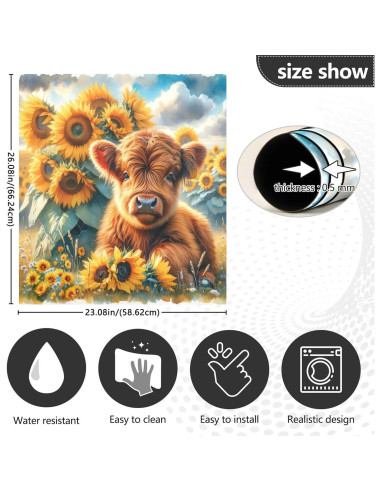 Cubierta Magnética Exnundod 58x66 cm Vaca para Lavavajillas