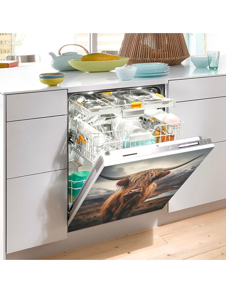 Cubierta magnética para lavavajillas Kigai 58x66 cm Vaca