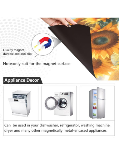 Cubierta Magnética Exnundod 58x66 cm Vaca para Lavavajillas