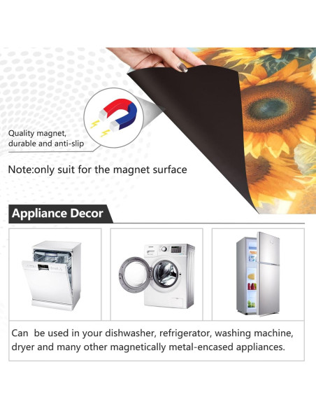 Cubierta Magnética Exnundod 58x66 cm Vaca para Lavavajillas
