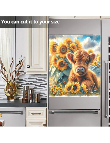 Cubierta Magnética Exnundod 58x66 cm Vaca para Lavavajillas