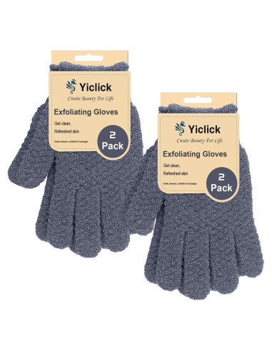 Guantes Exfoliantes Yiclick - Exfoliador Corporal 4 Piezas