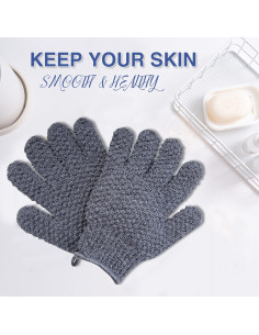 Guantes Exfoliantes Yiclick - Exfoliador Corporal 4 Piezas 2