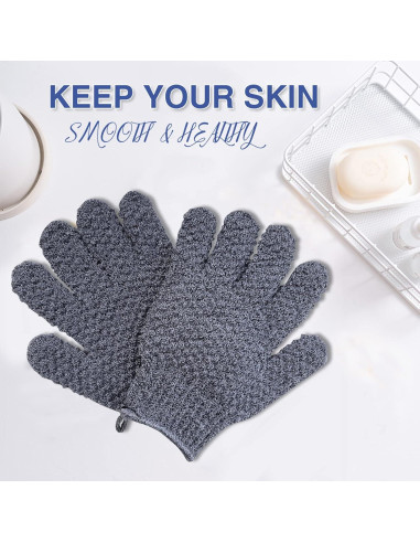 Guantes Exfoliantes Yiclick - Exfoliador Corporal 4 Piezas