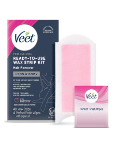 Tiras de Cera Veet para Vello Corporal Femenino 40 Unidades