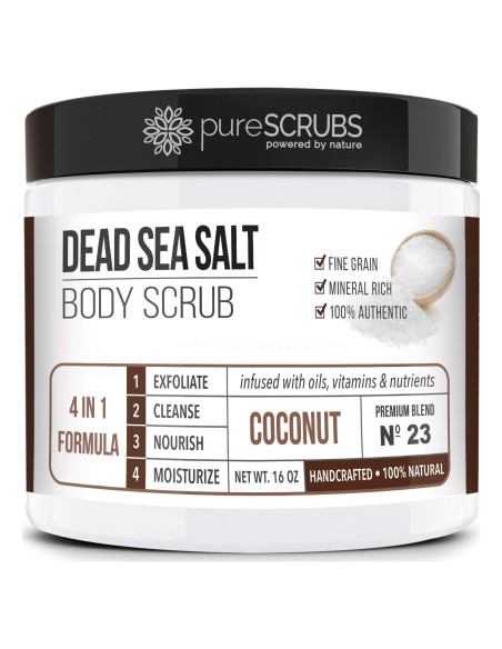 Exfoliante Corporal Coco 16oz pureSCRUBS con Accesorios Exfoliante Corporal Coco 16oz pureSCRUBS con Accesorios