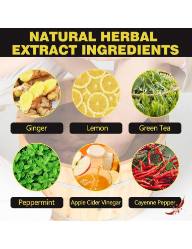 25 Perlas de Remojo para Pies Desintoxicantes BEFIVECOK