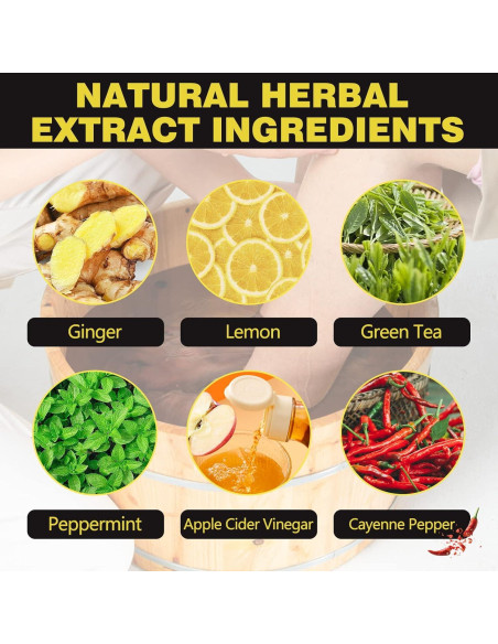 25 Perlas de Remojo para Pies Desintoxicantes BEFIVECOK 25 Perlas de Remojo para Pies Desintoxicantes BEFIVECOK