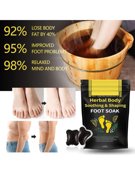 25 Perlas de Remojo para Pies Desintoxicantes BEFIVECOK 25 Perlas de Remojo para Pies Desintoxicantes BEFIVECOK