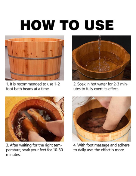 25 Perlas de Remojo para Pies Desintoxicantes BEFIVECOK 25 Perlas de Remojo para Pies Desintoxicantes BEFIVECOK