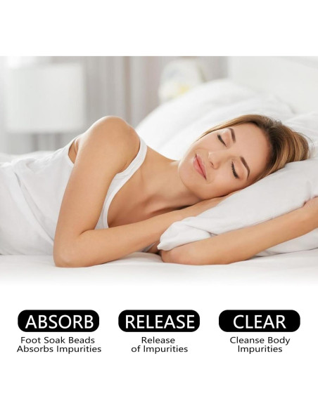 25 Perlas de Remojo para Pies Desintoxicantes BEFIVECOK 25 Perlas de Remojo para Pies Desintoxicantes BEFIVECOK