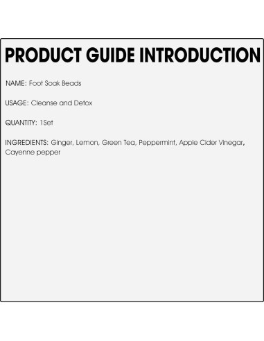 25 Perlas de Remojo para Pies Desintoxicantes BEFIVECOK