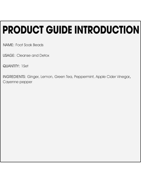 25 Perlas de Remojo para Pies Desintoxicantes BEFIVECOK 25 Perlas de Remojo para Pies Desintoxicantes BEFIVECOK